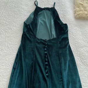 Long evening velvet dress